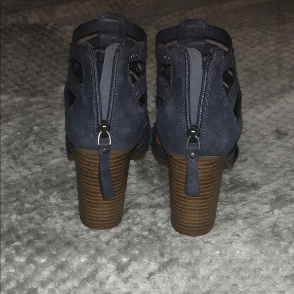 Women’s stacked heel peep toe - Picture 4 of 4